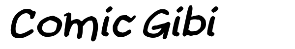 Comic Gibi font preview